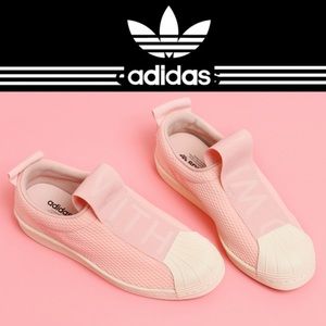 Adidas Superstar Bw35 Slip On Ice Pink